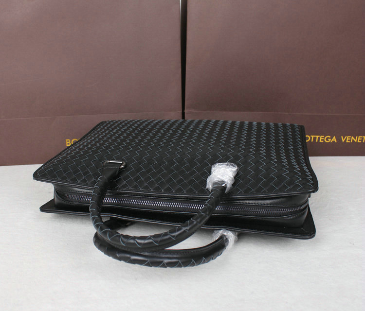 Bottega Veneta intrecciato VN briefcase M80001A black
